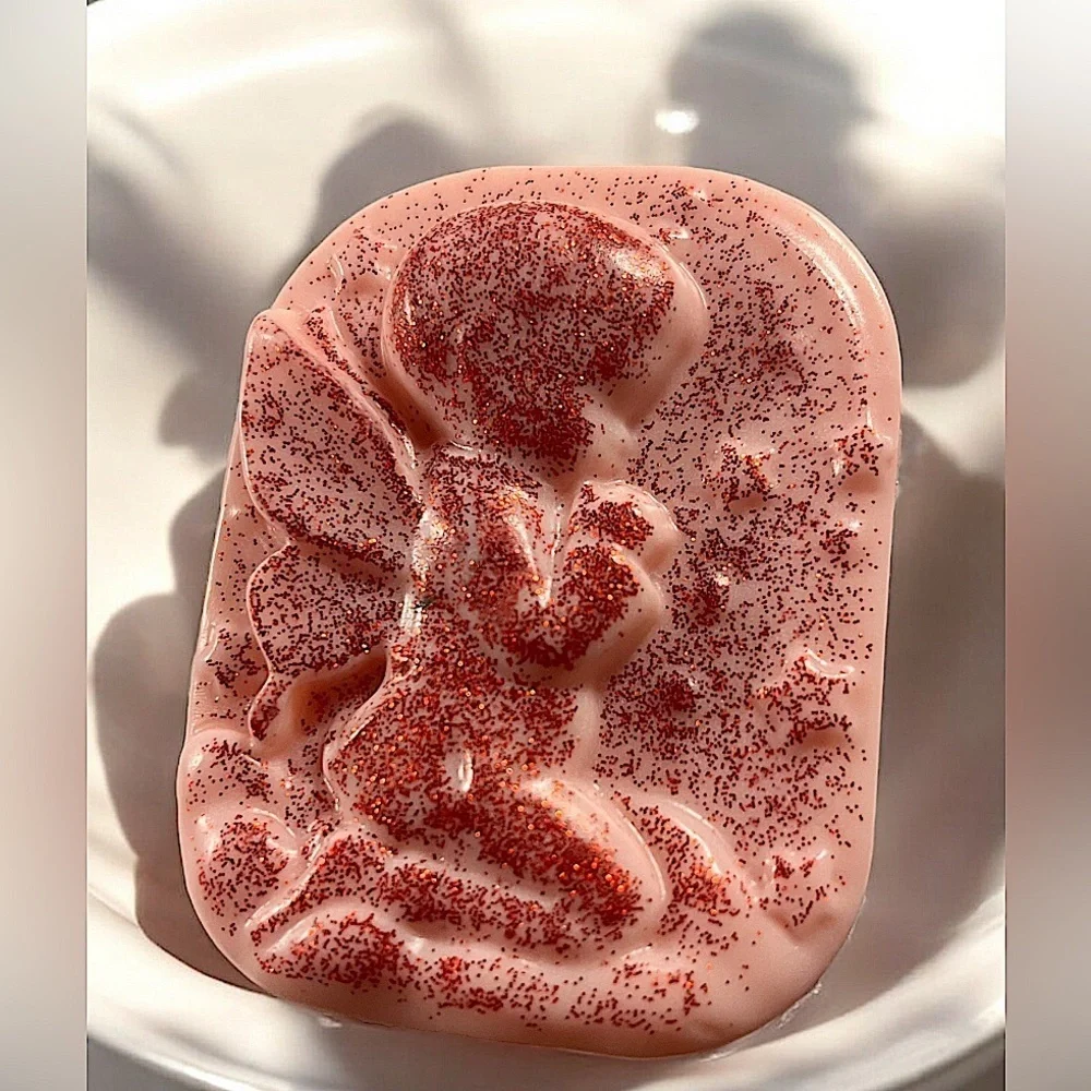 Vanilla soap angel handmade 3x2in 3oz donkey milk, shea butter,coconut oil